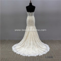 Designer Luxury Off-shoulder White Pearl Lace Sequins Bridal Maxi wedding dress bridal gowns